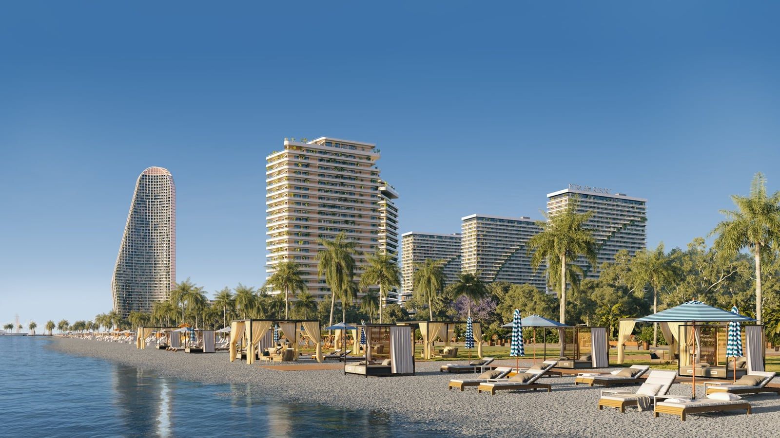 Private beachfront
