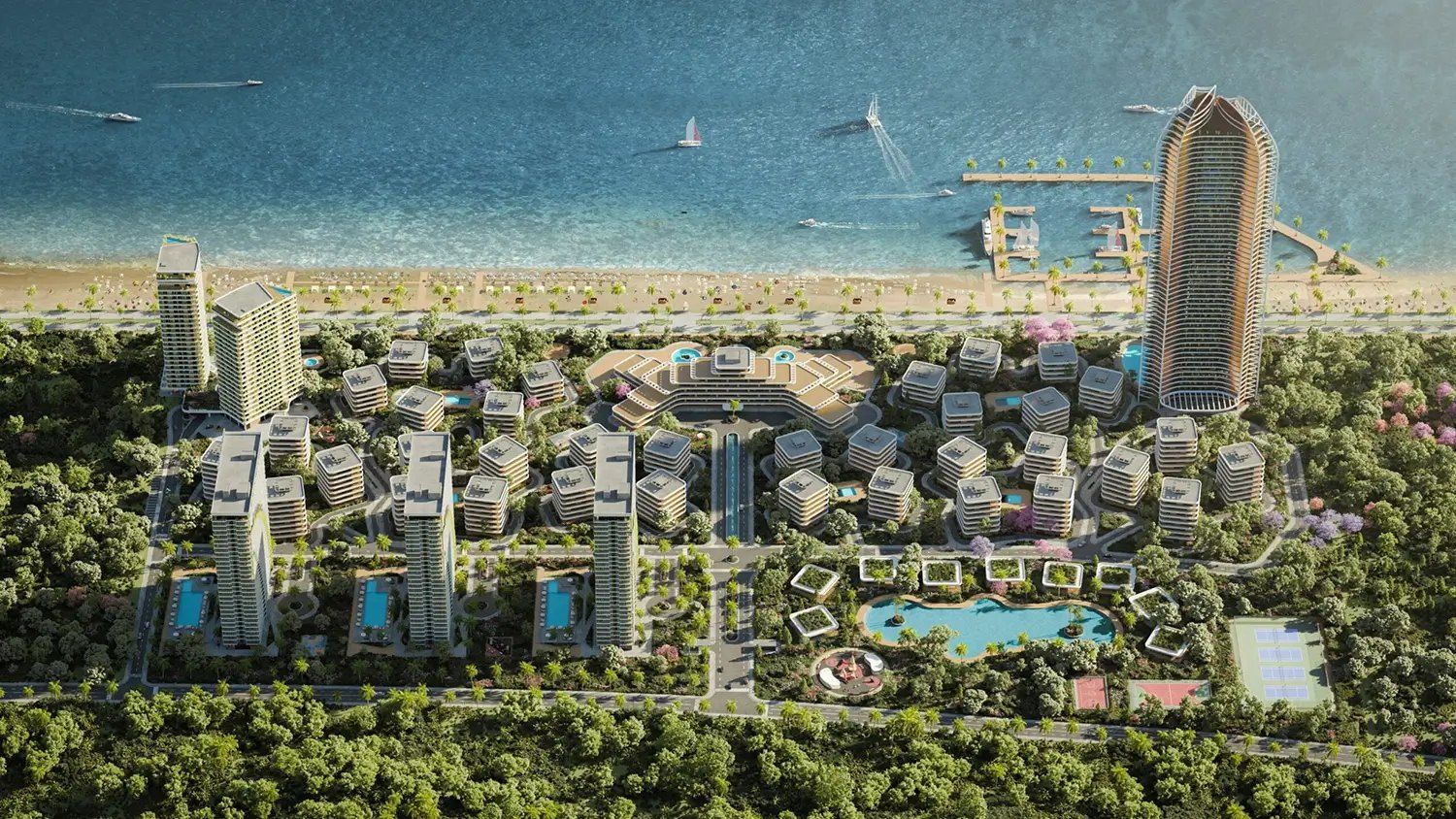 The resort grounds